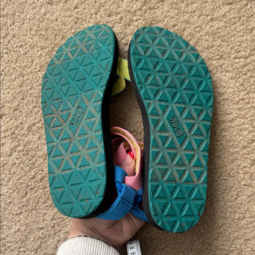 Teva Original Universal Strappy Sandal 90s Multi Colored Women's Sz 7 - Picture 6 of 6